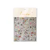 Tomoni Pegatinas para Uñas Finas y Flexibles Decoración Navideña de Gatos Dulces y Lindas Pegatinas para Uñas Materiales de Pegatinas para Decoración