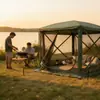 Tienda de Campaña Hexagonal Resistente a la Intemperie para Exteriores Transfronteriza con Visibilidad de Seis Lados, Venta al por Mayor Personalizada OEM