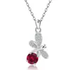 Collar Cruzado Europeo y Americano de Plata de Ley S925 con Doce Piedras de Nacimiento, Versátil Colgante de Libélula para Mujer, Cadena de Clavícula con Colgante de Mariposa de Amazon
