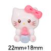 Lindo lazo de gato KT, donut de amor, accesorios de resina para bricolaje, funda para teléfono móvil, pinza para el cabello, taza de agua, material