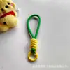 Cordão Curto Colorido com Nó, Chaveiro de Alça de Celular Trançada, Alça de Pendurar Portátil Anti-Perda