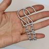 Cadena de Eslabones Transfronteriza, Cadena para Lámpara Fluorescente, Cadena para Jaula de Pájaros, Cadena para Etiqueta Publicitaria, Cadena Colgante de Metal Negro, Cadena con Gancho para Accesorios