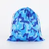 Mochila de hombro doble con cordón para impresión a color, mochila de camuflaje portátil personalizada, bolsa con cordón, bolsa de cordón multicolor, venta al por mayor