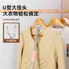 Aleación de Aluminio Horquilla para Ropa Soporte de Cabeza Poste para Tendedero Poste para Colgar Ropa Cabeza de Metal Cabeza de Horquilla para Secado Poste de Recolección de Ropa para el Hogar Horquilla para Secado de Ropa Venta al por Mayor