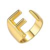 Explosiones Europeos y Americanos Alto sentido Letras Inglesas Anillo Dorado temperamento parejas abierto anillo ajustable venta al por mayor