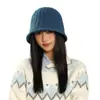 Sombrero de Cubo Sencillo Estilo Coreano Versátil Moda Protector Solar Tejido Sombrero de Pescador para Mujeres en Otoño e Invierno, Elegante y Versátil