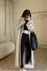 Nuevo Cárdigan de Punto 100% Lana Otoño e Invierno 2025 para Mujer, Holgado, Estilo Perezoso, de Manga Larga, Color Puro, Chaqueta Larga sin Botones