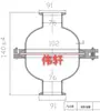 Filtro de Instalación Rápida de Acero Inoxidable 304 Tipo Abrazadera Esférica Filtro de Paso Recto Malla Filtrante de Grado Sanitario