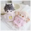 Roupas de Boneca de Algodão 10cm Brinquedo de Pelúcia Fantasia de Vestir Imitação de Pelo de Vison Animal Suéter Decoração Roupa de Substituição
