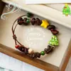 Cadena para Teléfono Móvil de Grano de Café Real Natural Pulsera Creativa de Grano de Café Calabaza DIY Mejor Regalo para Amiga Lugar Turístico Venta Caliente Suministro