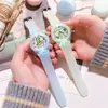 Relógio de Silicone Estiloso Simples com Padrão de Dinossauro para Estudante Lindo Infantil LED Luminoso Relógio de Silicone