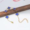 Pulsera trébol de cuatro hojas cinco flores explosiones transfronterizas no se desvanece pulsera de acero de titanio femenina minoritaria sentido de alto nivel pulsera para damas al por mayor