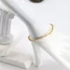 Pulseira de Zircônia com Diamante Cheio Transfronteiriça Design de Nicho Estilo Ins Joia de Mão Exquisita Estilo Francês Pulseira de Alta Gama