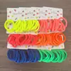 Nuevo Estilo Tarjeta Colgante Alta Elasticidad Sin Costuras Colorido Anillo para Toalla Simple Goma para el Cabello Banda Elástica para el Cabello de Alta Calidad Accesorios para el Cabello Transfronterizo