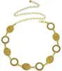 Cadena de Cintura de Metal Plateado con Forma de Concha Estilo Retro Bohemio para Mujer, Accesorio de Cinturón de Nicho de Gama Alta, Estilo Étnico para Faldas