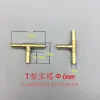 Tubo blando de pagoda tipo T de cobre para agua, accesorios de conexión neumática, tes reductoras 68 10 12 14 16 19 mm