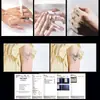 Tatuagem Adesiva Artística de Palavras Inglesas Góticas com Motivos de Ervas para Homens e Mulheres Tatuagem de Braço Impermeável de Longa Duração Adesivos de Alta Qualidade Não Refletivos