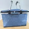 Amazon Transfronterizo Cesta de Picnic Aislada para Exteriores Plegable Portátil de Mano Tela Oxford Espesada Bolsa de Hielo Fábrica en Stock