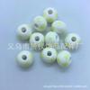 Contas de cerâmica de futebol vitrificadas olhos pintados à mão DIY grande buraco contas soltas pulseira colar joias acessórios lote de fábrica