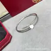 Nuevo Pulsera de Clavo Cartier Elástica Abierta Versión Delgada, Pulsera de Clavo Cartier Versión Gruesa de Superficie Lisa, Versión de Artesanía de Precisión CNC
