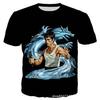 Kung Fu Série 3D Impressão Masculina Casual Camiseta de Manga Curta Transfronteiriça Nova Camiseta Masculina Comércio Exterior em estoque