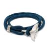 Pulsera Trenzada de Cuerda Estilo Ancla Cola de Ballena Serie Océano Línea Milán para Pareja Pulsera Hecha a Mano para Hombres y Mujeres