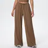 Pantalones Anchos de Pierna con Cordón Transpirables Europeos y Americanos Transfronterizos Ropa Deportiva de Yoga con Tirantes de Moda y Mangas Largas