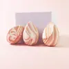 Fábrica Fuente Caramelo de Leche Miel Pequeña Huevo de Maquillaje Belleza Patrón de Mármol Color Mixto Forma de Gota de Agua Maquillaje Huevo de Maquillaje Esponja