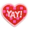 Accesorios de Corazón Rojo para el Día de San Valentín Parche Suave de PVC Accesorios para el Cabello Funda para Teléfono Celular Flor para Zapatos Joyería DIY Accesorios de Bolígrafo Publicitario