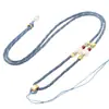 Cordón de Hilo Tejido a Mano de Alto Gama para Colgante de Jade Hetian, Cordón para Colgar en el Cuello con Cuentas Doradas Estilo Antiguo para Colgantes de Jade DIY
