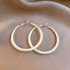 Pendientes redondos de plata con forma de aguja de dopamina para principios de primavera, con diseño de moda y personalidad para mujer, elegantes y de alta gama.