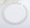 Acessórios para casamento e noiva 8 mm feito à mão pérola strass cristal colar pulseira brincos conjunto de três peças terno