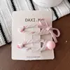 Set de Accesorios para el Cabello de Fresa Dulce, Coletero Estilo Coreano de Lunares Florales, Pinza BB para Flequillo Lateral, Pasador Versátil para Flequillo