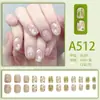 Piezas de Uñas Postizas Terminadas, Uñas Postizas, Arte de Uñas Simple de Limón Helado Transparente Estilo Celebridad de Internet, Extensiones de Uñas y Uñas Portátiles