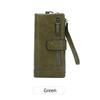 Carteira Feminina Nova Transfronteiriça Anti-Magnética RFID Multifuncional 70% de desconto Carteira Longa Couro Macio Moda Fivela Bolsa Clutch