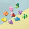 Peces Tropicales Marinos Accesorios de Goma Suave Funda para Teléfono Móvil DIY Pegatina para Vaso de Agua Pez Pequeño PVC Refrigerador Zapatos Flor Ropa Bolsa Accesorios