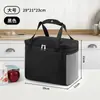 Bolsa de Almuerzo Bolso Cuadrado Bolsa Térmica Papel de Aluminio Bolsa de Almuerzo Engrosada para Oficinista Estudiante con Arroz Gran Capacidad Salvaje