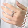 Selección Artística: Anillo de Zirconia Rama Espinosa, Estilo Fresco y Natural, Anillo de Hoja, Anillo de Dedo Índice de Rama Enredadera para Mujer