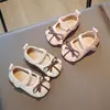 Zapatos de Princesa para Bebé Niña con Lazo, Suela Suave, Verano 2024 Nuevos, Transpirables, de Piel Pequeña, Lindos Zapatos para Niños Pequeños