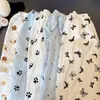 Pantalones Largos de Pijama para Mujer de Primavera y Verano, Adecuados para Usar al Aire Libre, Pantalones Sueltos Anti-Mosquitos, Pantalones Casuales Finos para el Hogar para Habitaciones con Aire Acondicionado