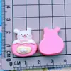 Poodles Brillantes Juegan Animales de Dibujos Animados Conejo de Pan Oso Capibara Panda Pasador Hebilla de Zapato Ropa DIY Accesorios de Resina