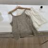Soft Waxy ~ Verão 2024 Nova Camisola Solta Heterogênea Emagrecimento Casual Roupa Externa All-match Top Sem Mangas Na Moda