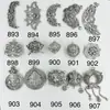 893 Plata Vieja Retro de Shanxi 37 Plata DIY Juguete Cultural Accesorios Accesorios Finamente Elaborados Imitación Antigua Plata de Ley No se Desvanece