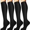 4 pares de calcetines deportivos de presión transfronterizos para mujer, calcetines de pantorrilla para saltar la cuerda, calcetines elásticos de compresión, venta al por mayor