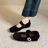 Zapatos de entrenamiento alemanes estilo ballet con plataforma gruesa para aumentar la altura para mujer, nuevos zapatos Mary Jane de otoño 2026, mocasines casuales