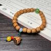 Sandalia de Montaña Nueva Bambú Sándalo Loto Pulsera DIY Teca Medicinal Como Pulsera de Palo de Rosa Viejo Fábrica Venta al por Mayor