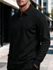 Nuevo top casual deportivo de hombre estilo europeo para primavera y otoño, color liso, tejido gofrado, con cremallera, manga larga