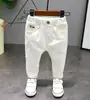 Pantalones Casuales Lisos Joker Coreanos Nuevos para Primavera y Otoño para Niños y Niñas Pantalones a la Altura del Tobillo 830 831