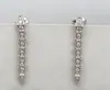 Aretes Hueso de Serpiente Aro Doble con Forma de Serpiente Completamente Incrustados Diamante Primavera/Verano Plata de Ley 925 Chapado en Oro Rosa 18K Estilo de Alta Gama Lujo Ligero Nicho