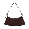 Bolso bandolera minimalista de gamuza de color liso para otoño e invierno, un bolso cruzado moderno y casual para mujer, adecuado para ir al trabajo y para el uso diario.